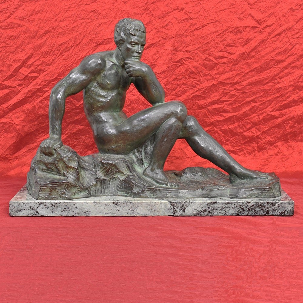 STB79 1 art deco sculpture nude man bronze statue.jpg